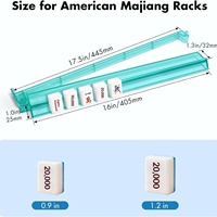 Support de jeu portable tout-en-un multicolore pour Mahjong américain, échecs et cartes, avec fonction de mélangeur de cartes et de poussoir de divertissement transfrontalier