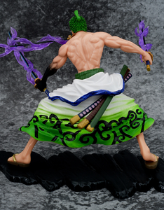 <span class=keywords><strong>Roronoa</strong></span> <span class=keywords><strong>Zoro</strong></span> 3ดาบสไตล์แอ็คชั่น PVC รูปปั้นอนิเมะหุ่นฟิกเกอร์หนึ่งชิ้นโมเดลการตกแต่งของเล่นกล่องสี17.5ซม. - Product Image 6