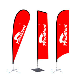 لافتات إعلانية مخصصة طائرة، أعلام على شكل قطرة، أعلام ريشية، أعلام للشاطئ - Product Image 1