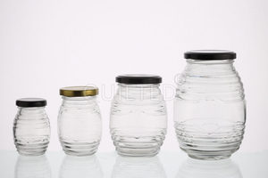 Comment vente bocaux uniques en verre de pot de miel de confiture hexagonale carrée ronde personnalisée pour Miel - Product Image 4