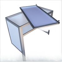 Bureau de réception en aluminium durable de haute qualité, avec éclairage LED, pliable et portable, idéal pour les événements et conférences - Vente flash