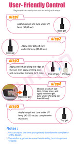 Impresora de Uñas Portátil Profesional Inteligente Eléctrica Sunwin NA03, Manicura en 10 Segundos, Control Inalámbrico por WiFi, Gel para Uñas - Product Image 3