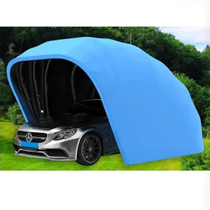 Auvent pliable en acier, vente en gros, abri de stationnement de voiture Portable télescopique Garage voiture Garage Structure en acier Garages auvents