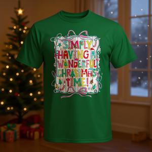 Camiseta con la frase "Simply Having A Wonderful Christmas Time", regalo navideño para los amantes de la Navidad - Product Image 3