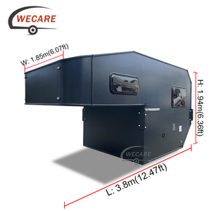 WECARE - Remolque de Campamento Deslizable de Lona Resistente para <span class=keywords><strong>Toyota</strong></span> Tacoma, Ford F150, Chevrolet Silverado <span class=keywords><strong>4x4</strong></span>, Todoterreno, Overlanding, RV, Caravana - Product Image 2
