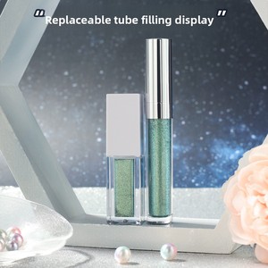 Nouvelle <span class=keywords><strong>fard</strong></span> à paupières liquide 5 couleurs Tube argenté Résistant à l'<span class=keywords><strong>eau</strong></span> Anti-bavures Longue tenue Extrêmement brillant <span class=keywords><strong>Fard</strong></span> à paupières liquide personnalisé - Product Image 4