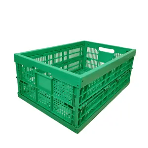 QS Caixa Dobrável Plástico Dobrável Caixas para Frutas e Legumes Caixa Dobrável