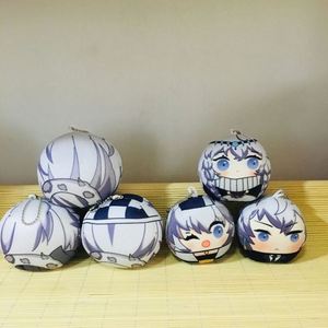 Wholesale Custom Anime Avatar Keychain Soft PP Cotton and Alloy Short Plush Pillow Keychains Omanjuu Manjuu Plush Keychain - Product Image 4