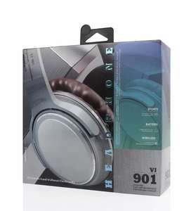 หูฟังไร้สาย <span class=keywords><strong>VJ901</strong></span> แบบครอบหู 5.5 มม. คุณภาพเสียงระดับไฮไฟ พร้อมไมโครโฟน พับเก็บได้ ตัดเสียงรบกวน ANC กันน้ำระดับ IPX5 ความหน่วงต่ำ เสียงสเตอริโอ สำหรับโทรศัพท์มือถือ - Product Image 6