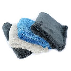 <span class=keywords><strong>Serviette</strong></span> sèche de lavage de voiture en microfibre violet à boucle torsadée 1400gsm 60x90 <span class=keywords><strong>cm</strong></span> 1400gsm tissu sans bord à séchage rapide tissu épaississant non pelucheux - Product Image 3
