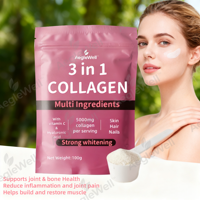 Aeglewell OEM ODM Poudre de protéines de collagène marin avec vitamine C et acide hyaluronique, fabricant de suppléments de collagène 5000MG