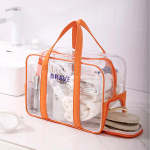Bolsa de Aseo Transparente Beilian, Rectangular, Resistente al Agua, Multiusos, para Deportes al Aire Libre, Playa, con Correa para Zapatos - Product Image 2