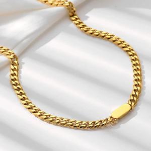Conjuntos de Joyería de Moda para Mujer, Collar y Pulsera de Acero Inoxidable Hipoalergénico con Baño de Oro PVD de 14k y 18k, Resistentes al Deslustre - Product Image 3