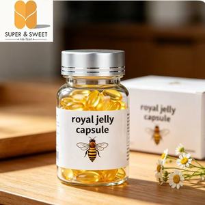 Gélules de Gelée <span class=keywords><strong>Royale</strong></span> 100% Pure Naturelle HALAL Biologique, 120g par Bouteille, Haute Concentration, Vente en Gros, OEM, Fournisseur d'Usine - Product Image 3
