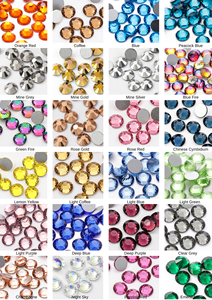 SS3-SS30 solo tamaño 1440 unids/bolsa de cristales 36 elección de colores de diamantes de imitación Pixie cristal arte de uñas de - Product Image 5