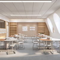 Table d'étude pour étudiant, bureau d'école réglable, ensemble table et chaise moderne pour enfant, idéal pour la lecture et la formation