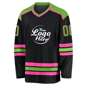 Maillots de Hockey sur Glace et de Football Américain à Manches Longues Personnalisables – Nom d'Équipe OEM, Design Personnalisé avec Broderie, Style Motif Vierge - Product Image 1