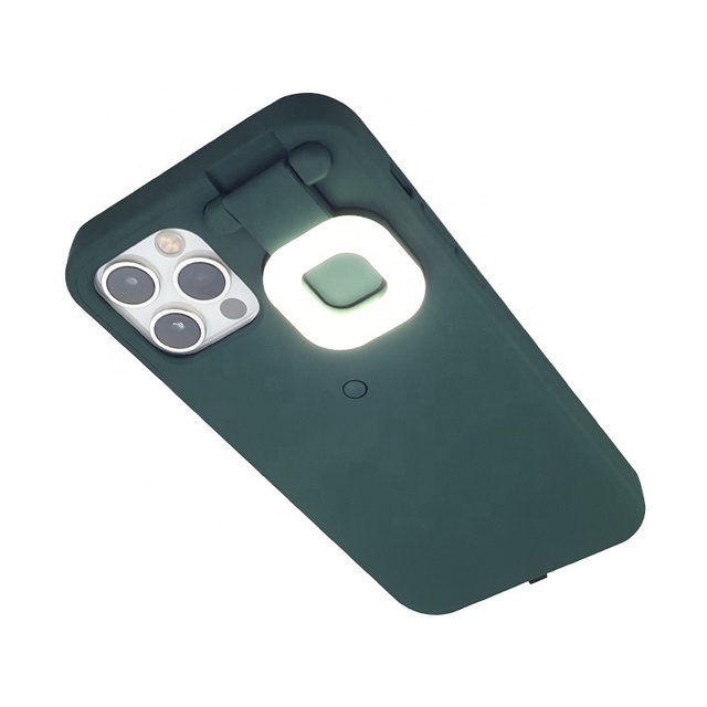 Protective Cover with Ring Flash Ring Light Phone Case for Iphone Shockproof Flashing Selfie Led Phone case