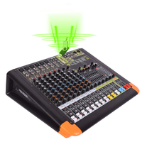Console de mixage audio numérique professionnelle 10/14 canaux avec Bluetooth USB MP3 48V pour scène, mariage, sonorisation en direct