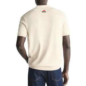 <span class=keywords><strong>Polo</strong></span> <span class=keywords><strong>sans</strong></span> manches en coton de luxe personnalisé pour homme, tricoté, haut de gamme, col rond, sur mesure - Product Image 4
