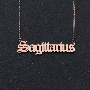 Collana Oroscopo Gioielli Segno Zodiacale Sagittario Collana Personalizzata in Argento Oro Oro Rosa 12 Segni Zodiacali per Regalo di Compleanno - Product Image 6