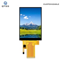 Modul Layar LCD TFT IPS Vertikal Persegi Panjang 3,5 Inci 320*480 MCU SPI ILI9488 dengan Panel RTP CTP Layar Kustom HD35043C40