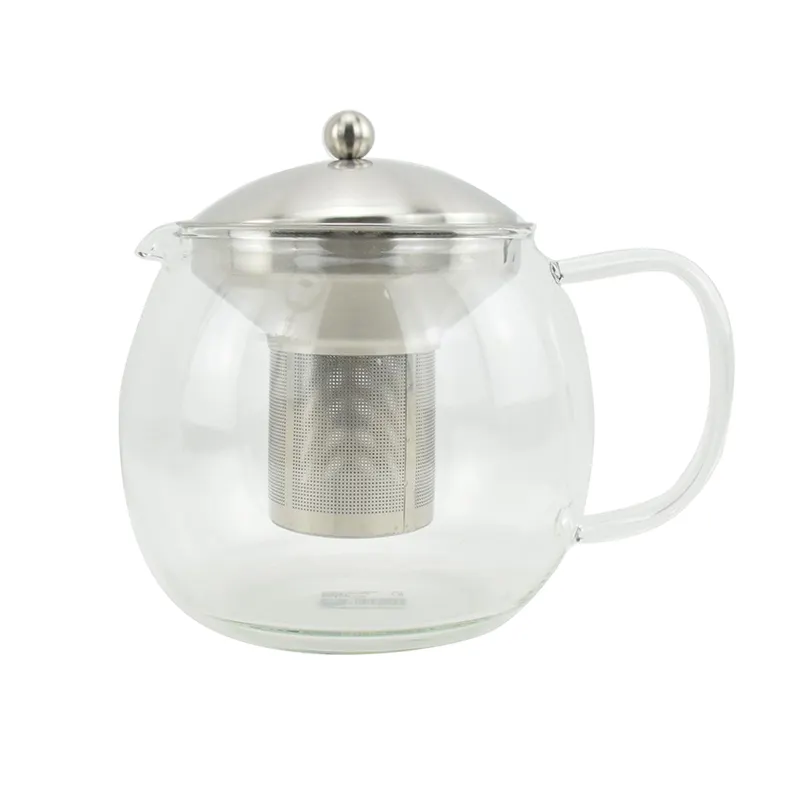I più venduti bollitore per tè e teiera teiera in vetro con infusore per tè sfuso rimovibile teiera in vetro sicura con piano cottura