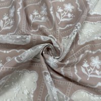 Nouveau design en dentelle ajourée, tissu brodé floral, maille respirante écologique 100% polyester pour robes de mariée