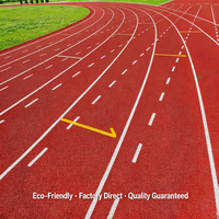 Système de revêtement de sol sportif élastique pour terrain d'entraînement, approuvé IAAF, qualité export pour environnement à haute température aux Émirats arabes unis