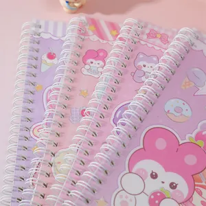 Hot Selling Wholesale A5 PP cover spiral Coil notebooks Diary Book For Primary And Middle School Students