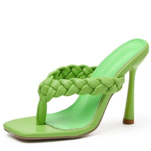 <span class=keywords><strong>Sandali</strong></span> con <span class=keywords><strong>Tacco</strong></span> a Spillo Intrecciati Nuova Collezione Estate 2022, Ciabatte con <span class=keywords><strong>Tacco</strong></span> Alto da Donna in Colori Vivaci, <span class=keywords><strong>Sandali</strong></span> con Fiocco e <span class=keywords><strong>Tacco</strong></span> - Product Image 1