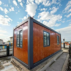 Maison conteneur modulaire de luxe portable et respirante à assemblage rapide en panneaux sandwich d'acier de 20 pieds à faible coût pour villa et hôtel - Product Image 5