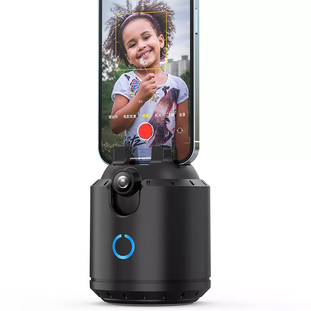 360 Rotation Auto Face Tracking Phone Holder Live Broadcast Streaming Smart Shooting Selfie Camera Cell Phone Mount Holder