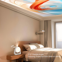 Projecteur Intelligent VEVSHAO A10 Android 11.0 Avec Lampe WiFi 5G, Projecteurs Portables Prenant en Charge la Vidéo HD, Projecteur de Cinéma Maison