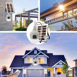 300W Outdoor Solar LED Emergency Camping Light White IP65 Lead-acid 3000mAh 2 <b>Lamp</b> Heads 3-4 Hours Dimmable Ra80 - Product Image 5