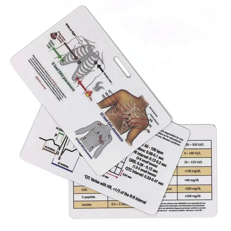 看護師のためのカスタマイズされた看護学生面接コントラスト練習プラスチックIDバッジリファレンスカード
