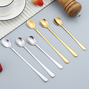 Cuillère à dessert en acier inoxydable, cuillère à sel pour pot à épices, agitateur pour crème glacée et smoothies, mini-cuillère à café - Product Image 2