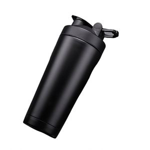 Custom logo 24oz Double Wall Metal Stainless Steel Flask Gym Fitness Workout Mixer Protein <b>Shaker</b> <b>Bottle</b> - Product Image 2