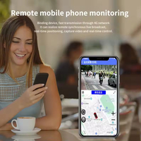 Caméra de tableau de bord de voiture 4G AI avec miroir, suivi GPS sans fil, enregistrement audio et vidéo en direct, double caméra DVR JX19 pour voitures de location