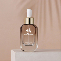Bouteille de lotion en or personnalisée unique de 15ml 30ml 50ml 100ml 120ml pour les soins de la peau