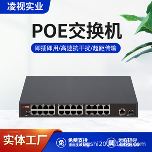 24 Port PoE <b>Network</b> <b>Switch</b> Full Gigabit 10 100 1000Mbps For Monitoring And Access Points - Product Image 5