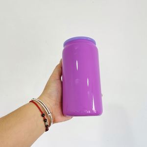 Vaso de Vidrio Reciclable de 16 oz con Diseño Elegante para Transferencia UV DTF, Ideal para Halloween y Navidad - Product Image 3