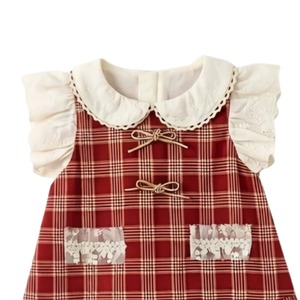 Nuovi Arrivi: Abbigliamento per Bambine di Alta Qualità, Vestito Senza Maniche in Cotone Traspirante con Fiocco e Volant - Product Image 3