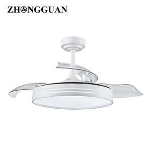 2025 Mới Hiện Đại 42 Inch <span class=keywords><strong>LED</strong></span> Quạt Trần Có Thể Thu Vào Ánh Sáng Vô Hình 220V Im Lặng Điều Khiển Từ Xa DC Động Cơ Thay Đổi Độ Sáng 6 Tốc Độ Ăn Uống - Product Image 4