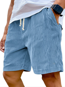 Shorts Décontractés <span class=keywords><strong>Homme</strong></span> Grande Taille Style Rétro en Velours Côtelé, Lacés et Tendance, Collection Européenne et Américaine 2025 - Product Image 2