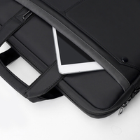 Sacs à main d'affaires imperméables multicouches pour ordinateur portable, sacoche pour ordinateur portable avec bandoulière pour homme