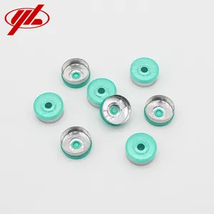 20mm Green Color Plain Aluminum Plastic Combination Cap Tear Off Seals