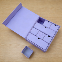 Boîte à calendrier GOTOP, boîte en carton rigide coulissante de qualité supérieure pour l'emballage des calendriers et le rangement des cadeaux