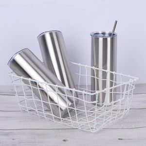 Gobelet isotherme fin de 20 oz avec couvercle et paille, en acier inoxydable, à double paroi, mug isotherme, gobelet thermique de voyage - Product Image 6