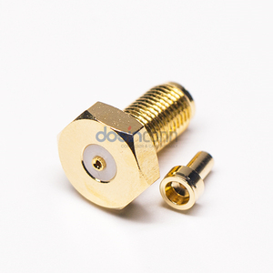 Mạ Vàng <span class=keywords><strong>180</strong></span> độ <span class=keywords><strong>SMA</strong></span> RF nữ nối có thể tháo rời hàn loại cho cáp - Product Image 3